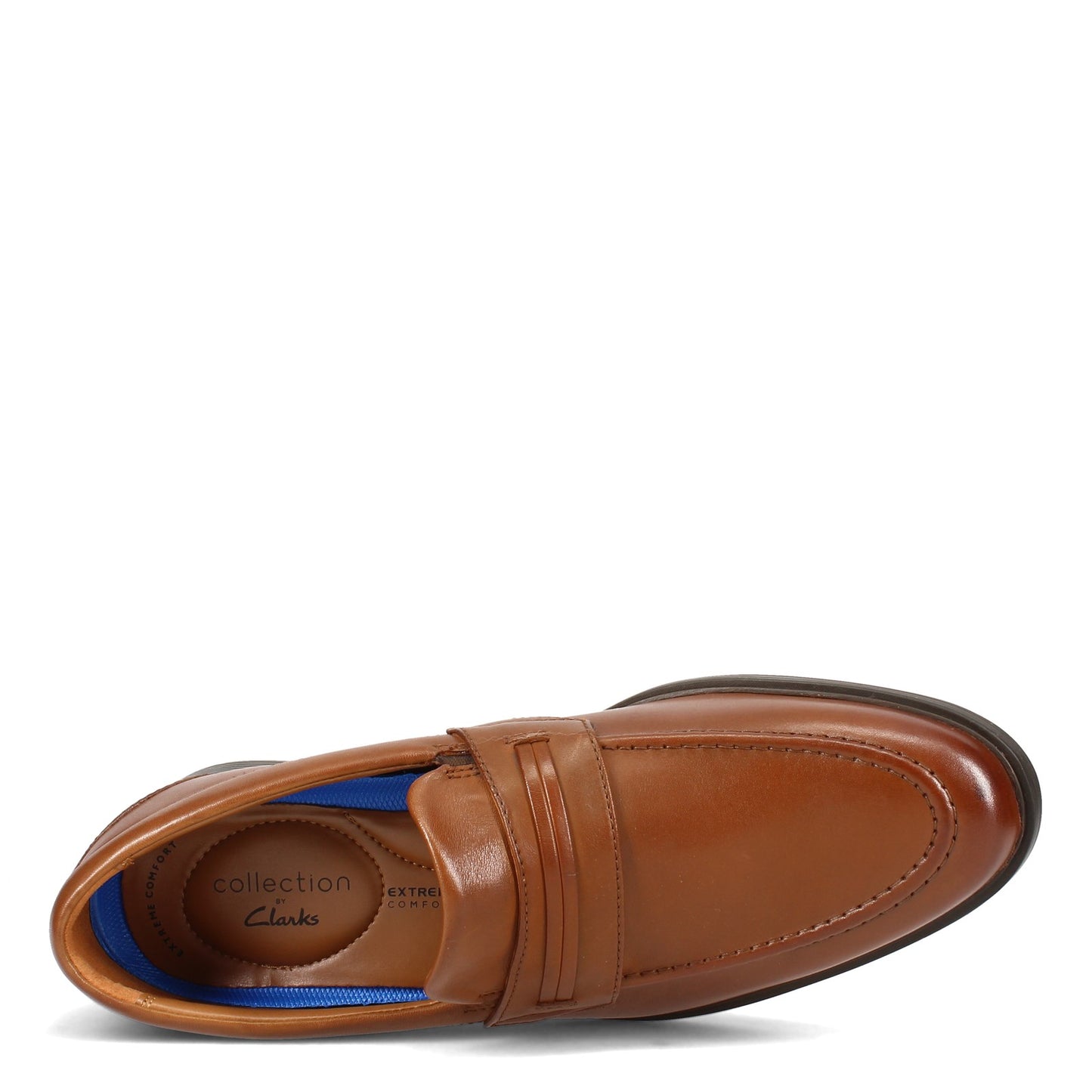 Peltz Shoes Men's Clarks Whiddon Loafer DARK TAN 26158004