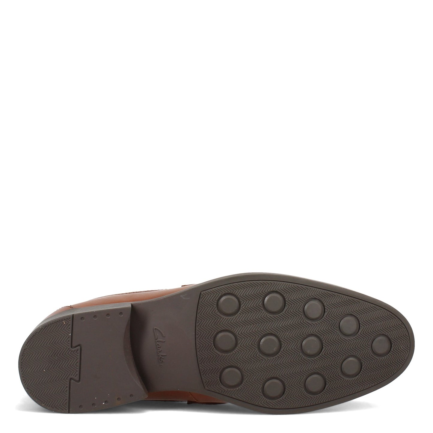 Peltz Shoes Men's Clarks Whiddon Loafer DARK TAN 26158004