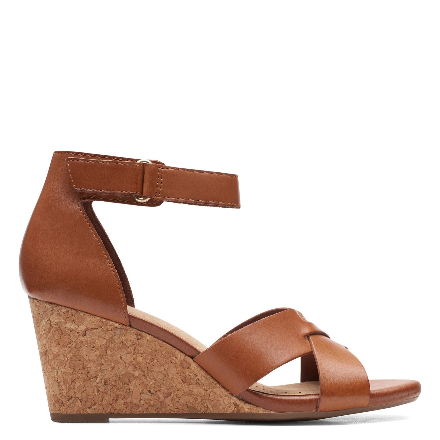 Peltz Shoes Women's Clarks Margee Gracie Sandal TAN 26158132