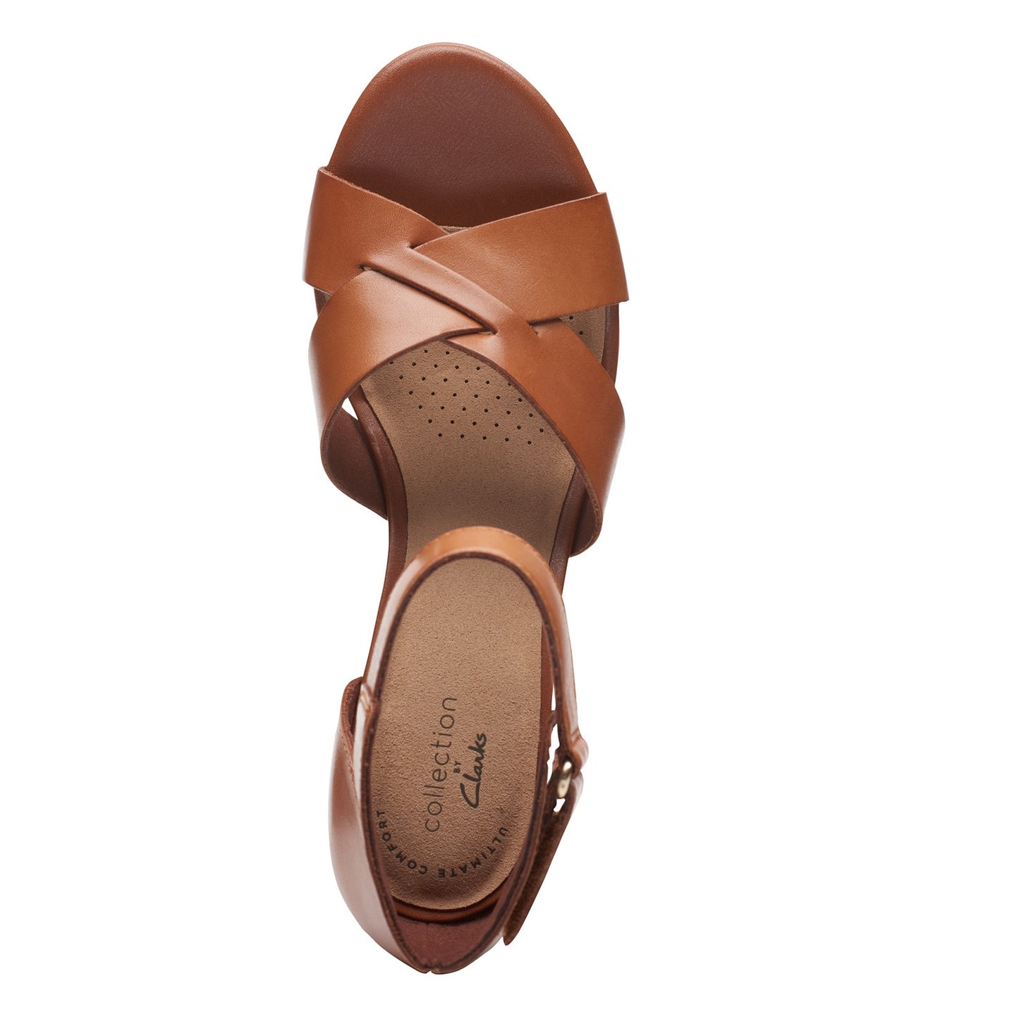 Peltz Shoes Women's Clarks Margee Gracie Sandal TAN 26158132