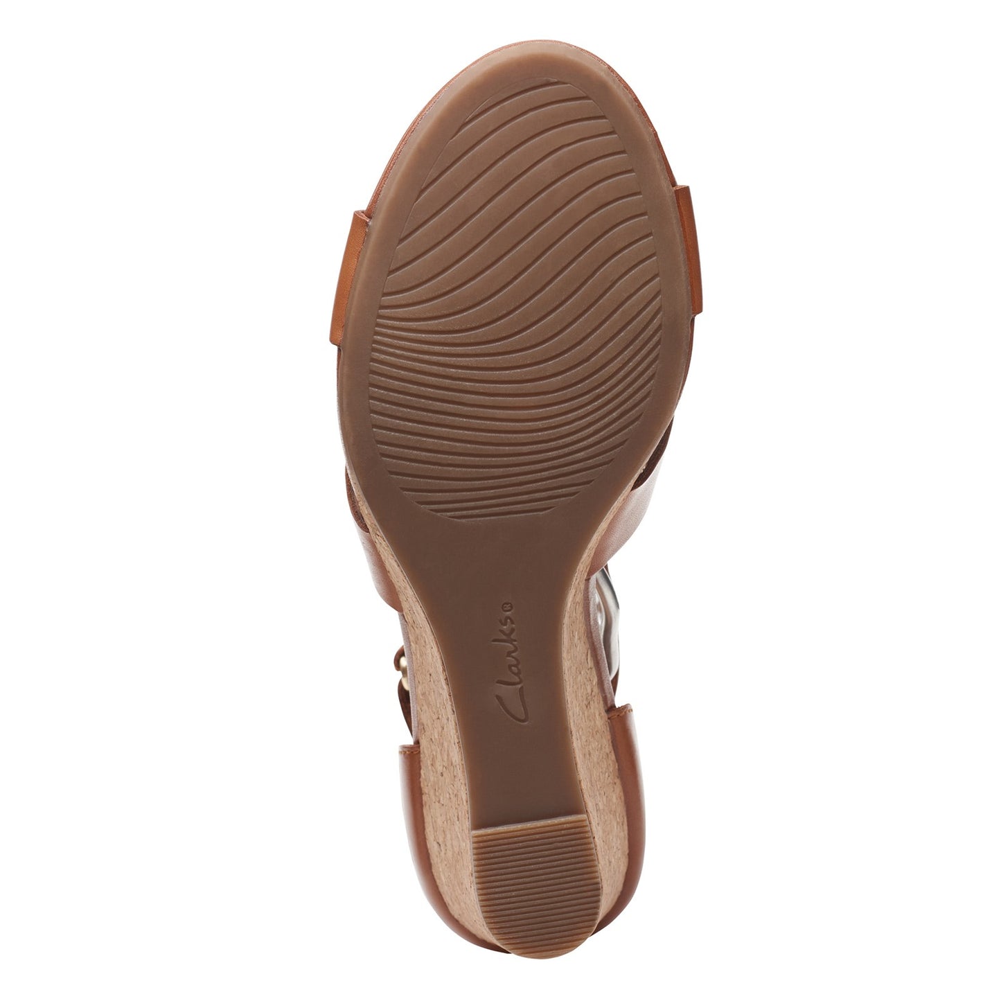 Peltz Shoes Women's Clarks Margee Gracie Sandal TAN 26158132