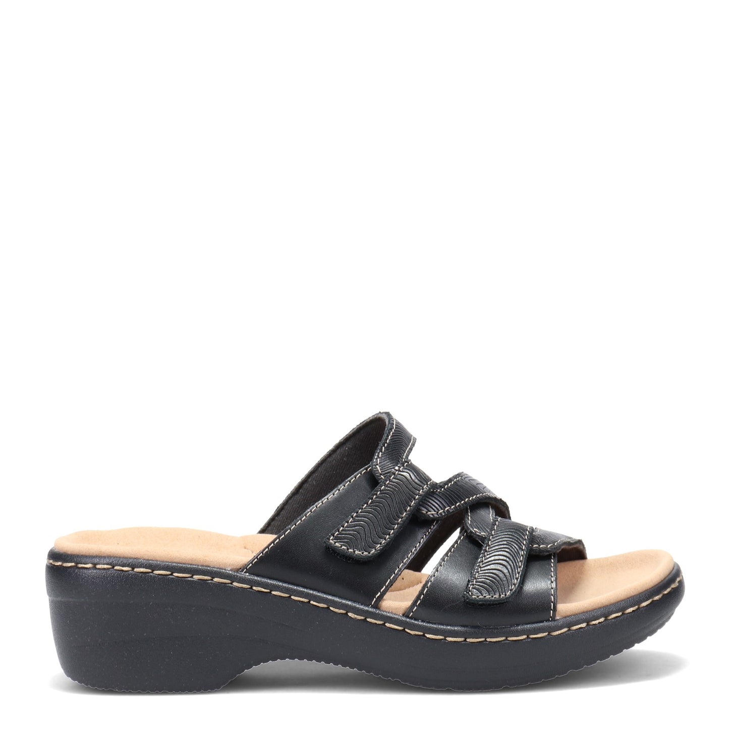 Peltz Shoes Women's Clarks Merliah Karli Sandal BLACK 26158226