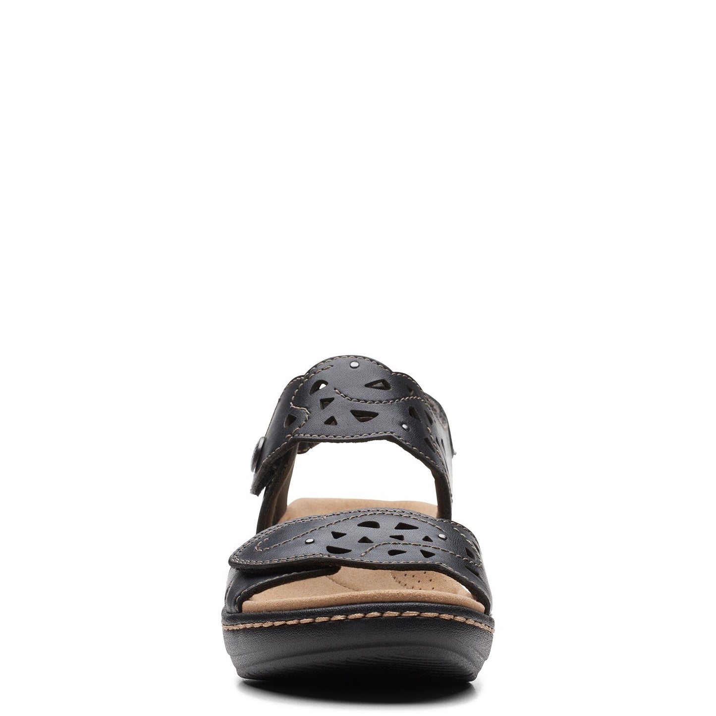 Peltz Shoes Women's Clarks Merliah Dove Sandal BLACK 26158252