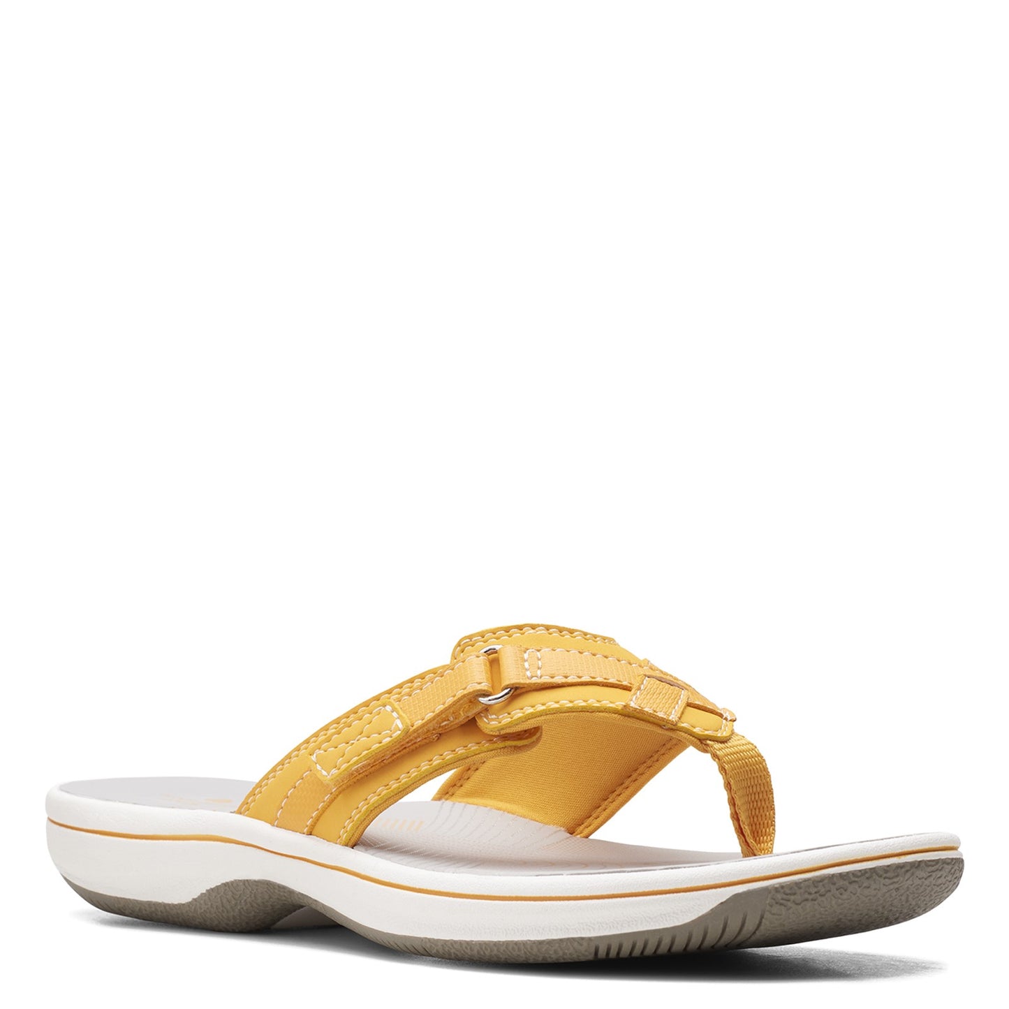 Peltz Shoes Women's Clarks Breeze Sea Sandal YELLOW 26158705