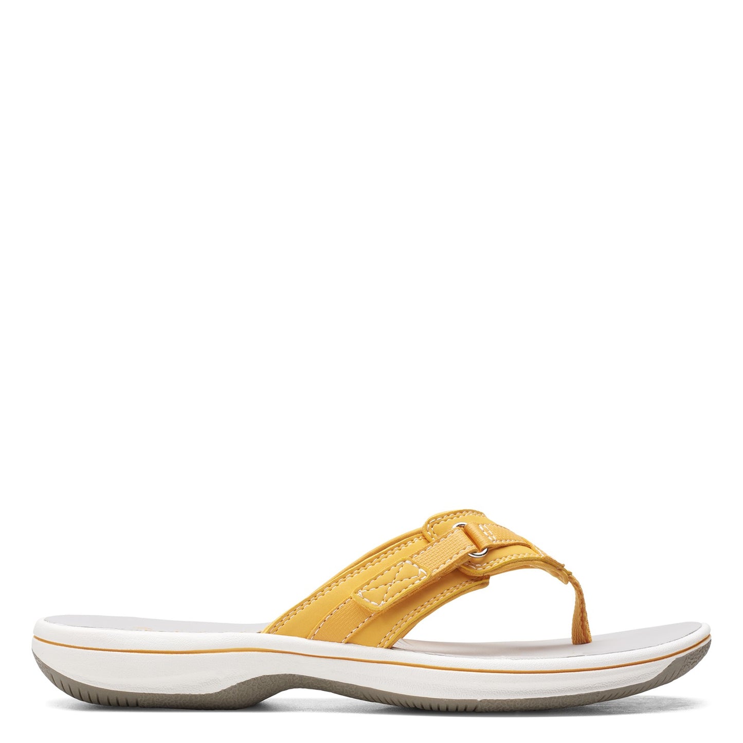 Peltz Shoes Women's Clarks Breeze Sea Sandal YELLOW 26158705