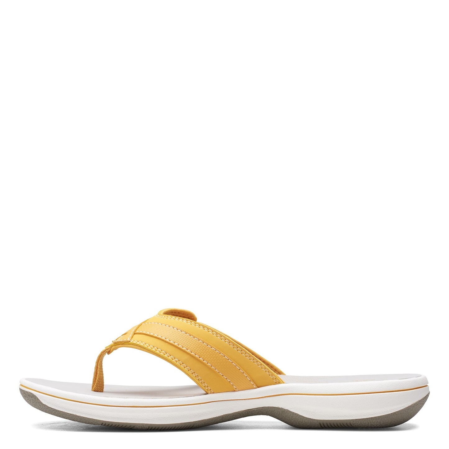 Peltz Shoes Women's Clarks Breeze Sea Sandal YELLOW 26158705
