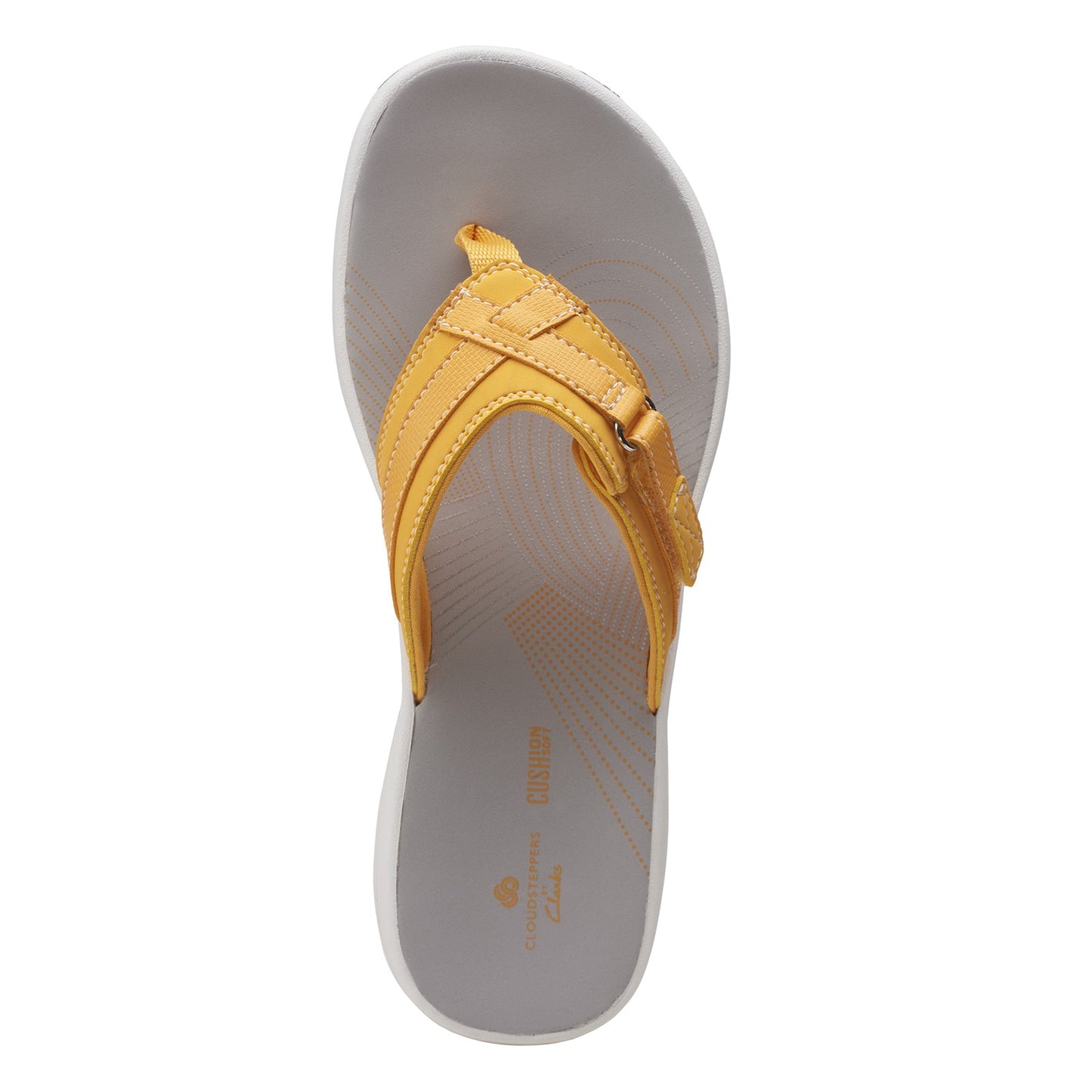 Peltz Shoes Women's Clarks Breeze Sea Sandal YELLOW 26158705