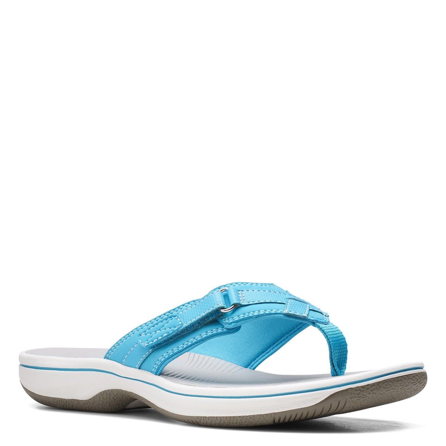 Peltz Shoes Women's Clarks Breeze Sea Sandal AQUA 26158714