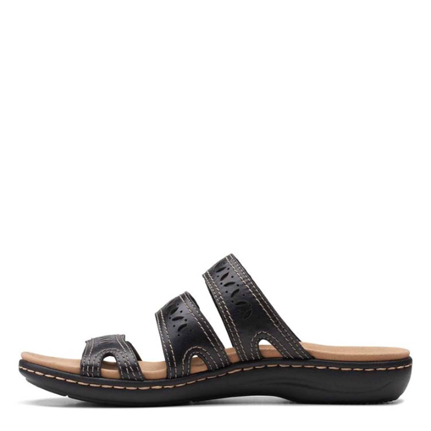 Peltz Shoes Women's Clarks Laurieann Dee Sandal BLACK 26159311