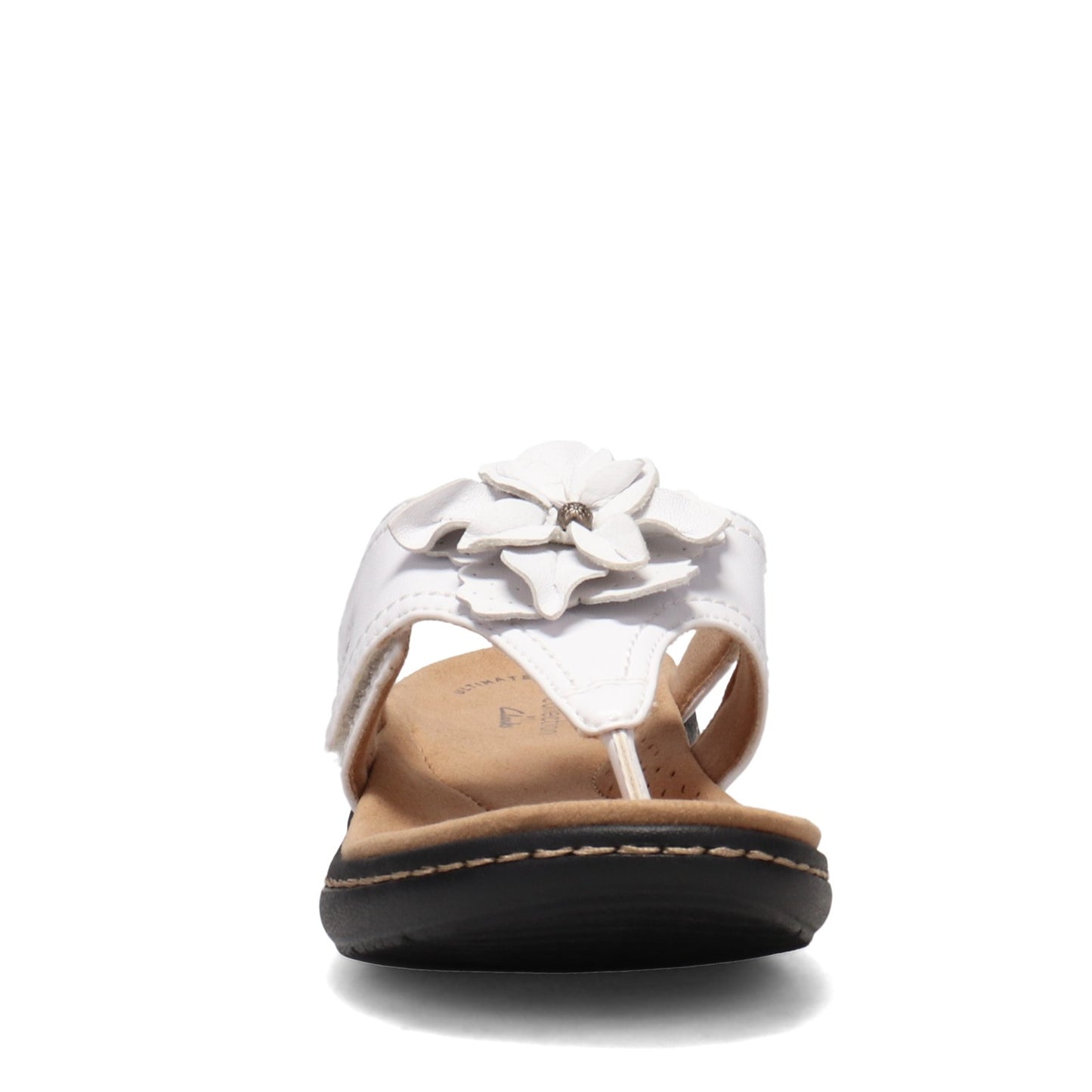 Peltz Shoes Women's Clarks Laurieann Gema Sandal WHITE 26159318