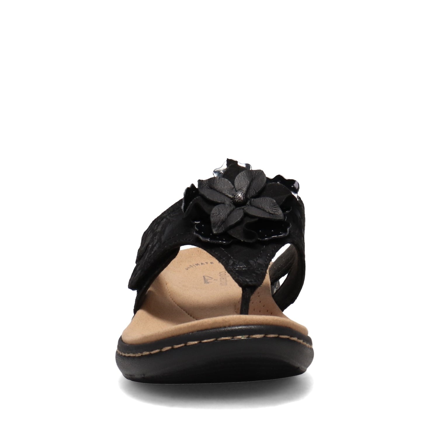 Peltz Shoes Women's Clarks Laurieann Gema Sandal BLACK 26159326