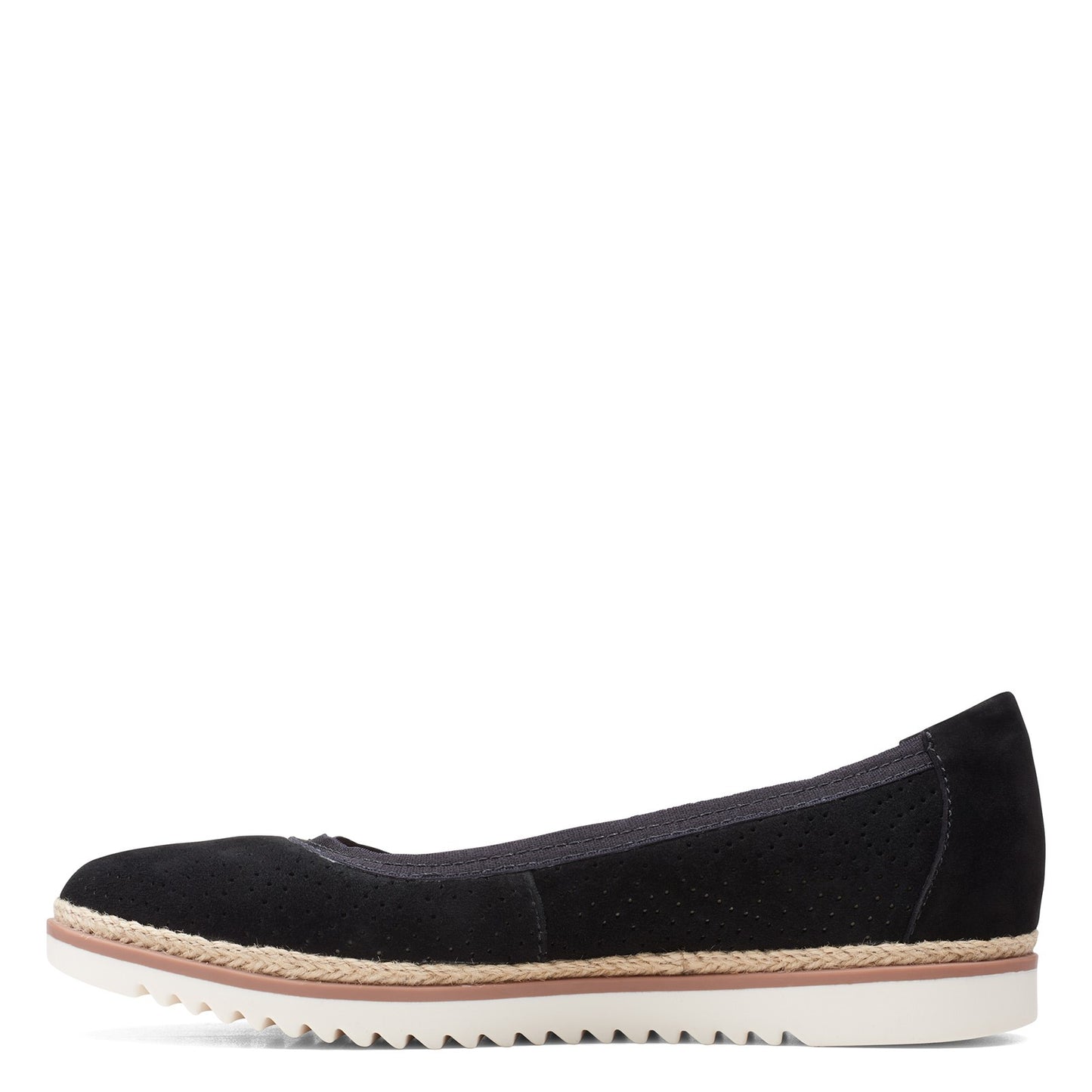 Peltz Shoes Women's Clarks Serena Kellyn Slip-On BLACK SUEDE 26159363
