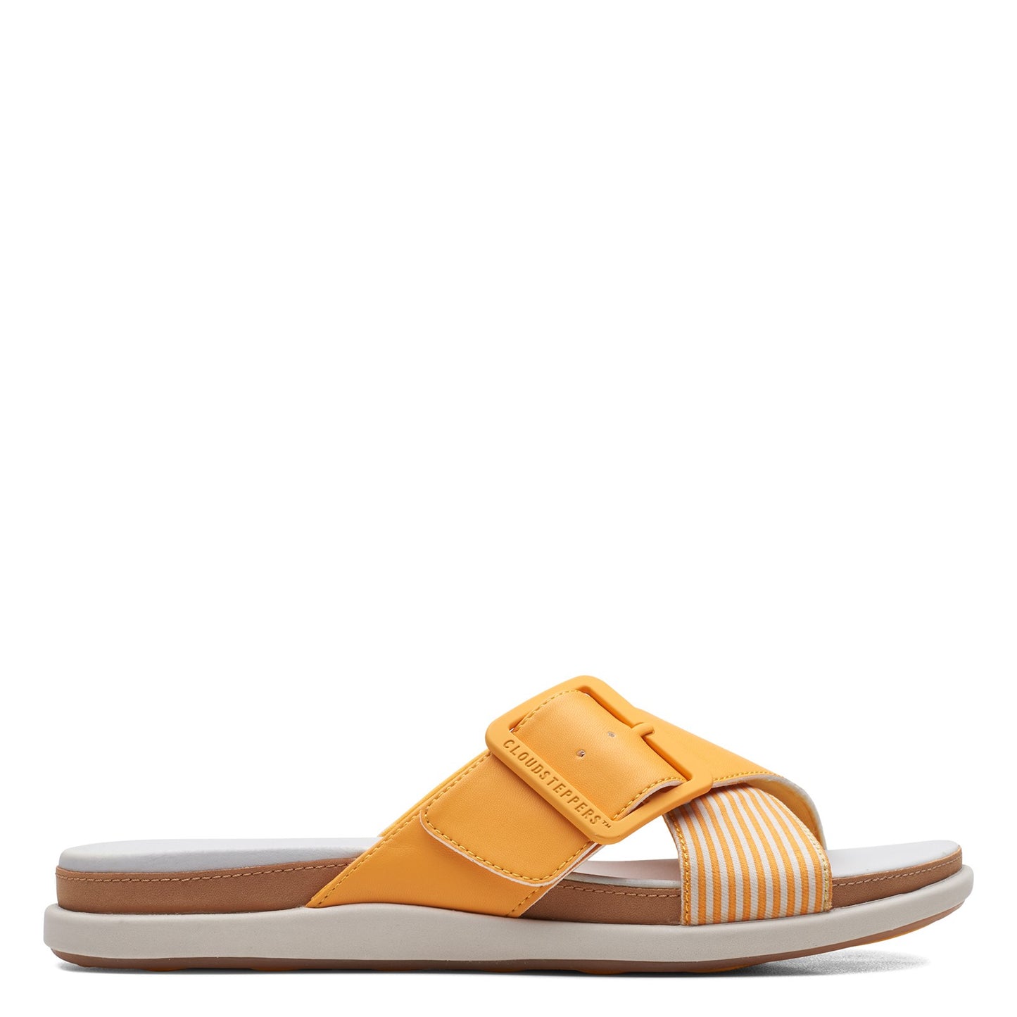 Peltz Shoes Women's Clarks Eliza April Sandal YELLOW 26159788