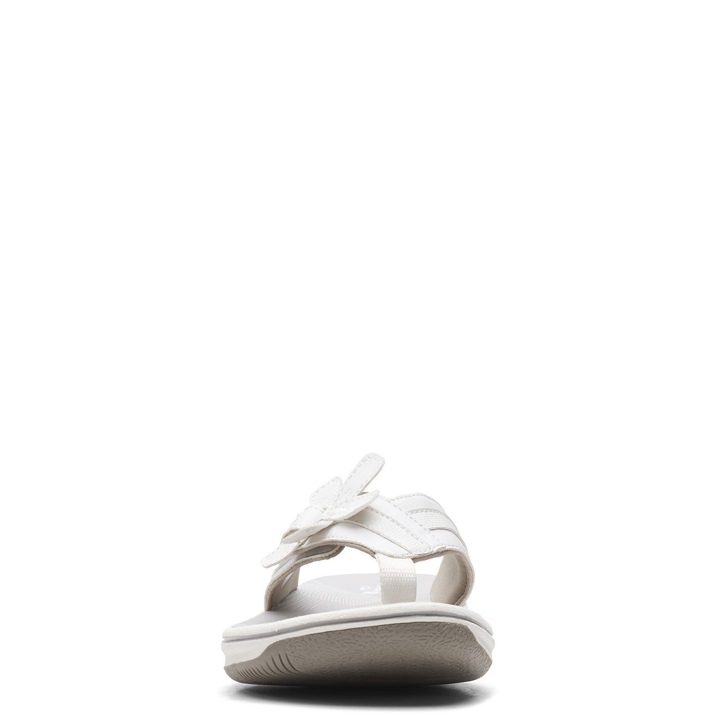 Peltz Shoes Women's Clarks Brinkley Flora Sandal WHITE 26159860