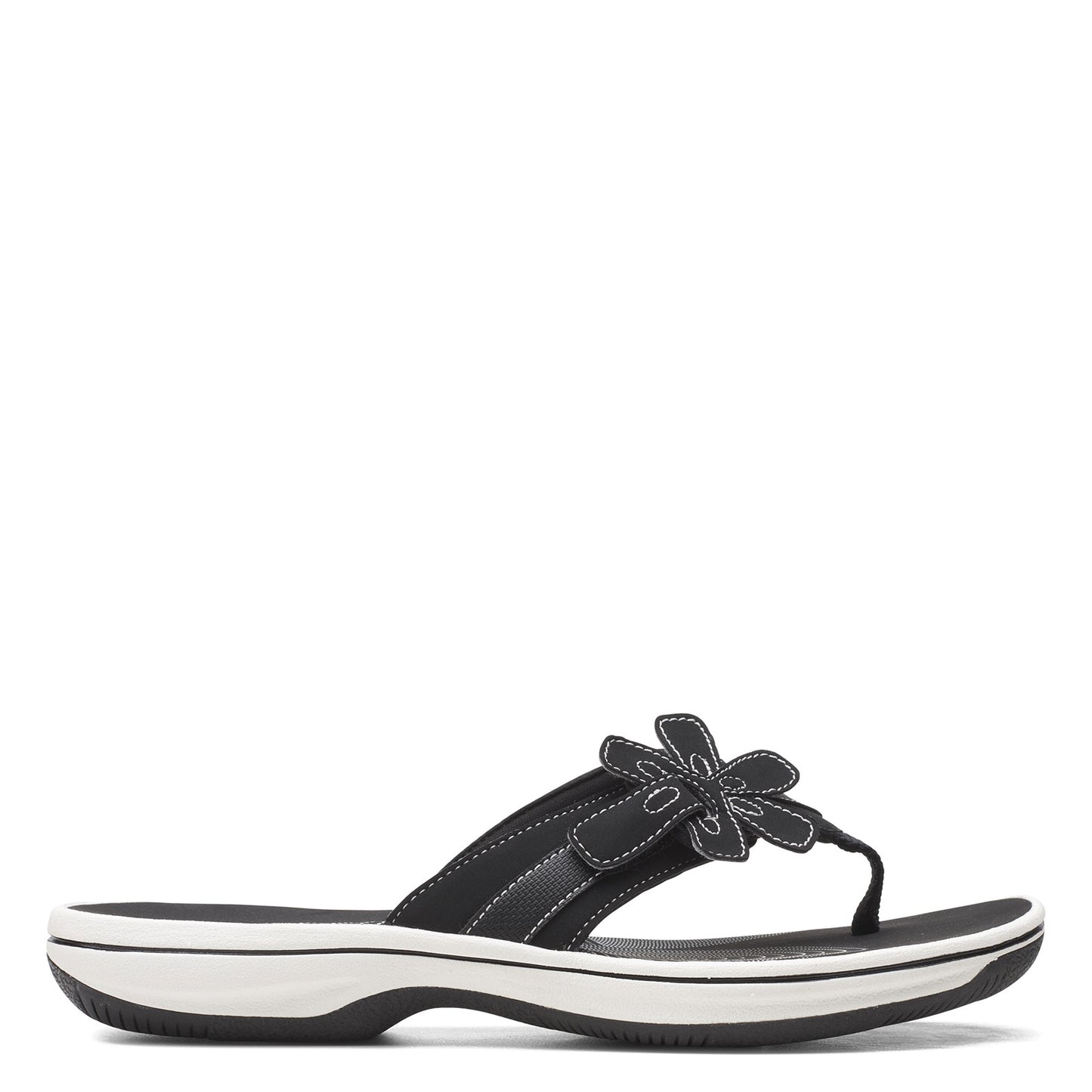 Peltz Shoes Women's Clarks Brinkley Flora Sandal BLACK 26159867
