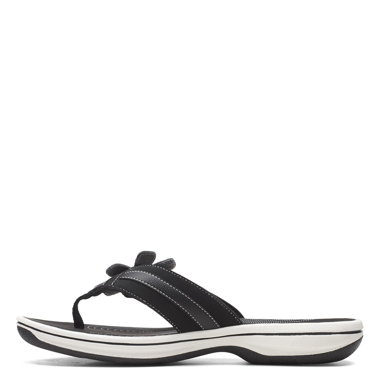Peltz Shoes Women's Clarks Brinkley Flora Sandal BLACK 26159867