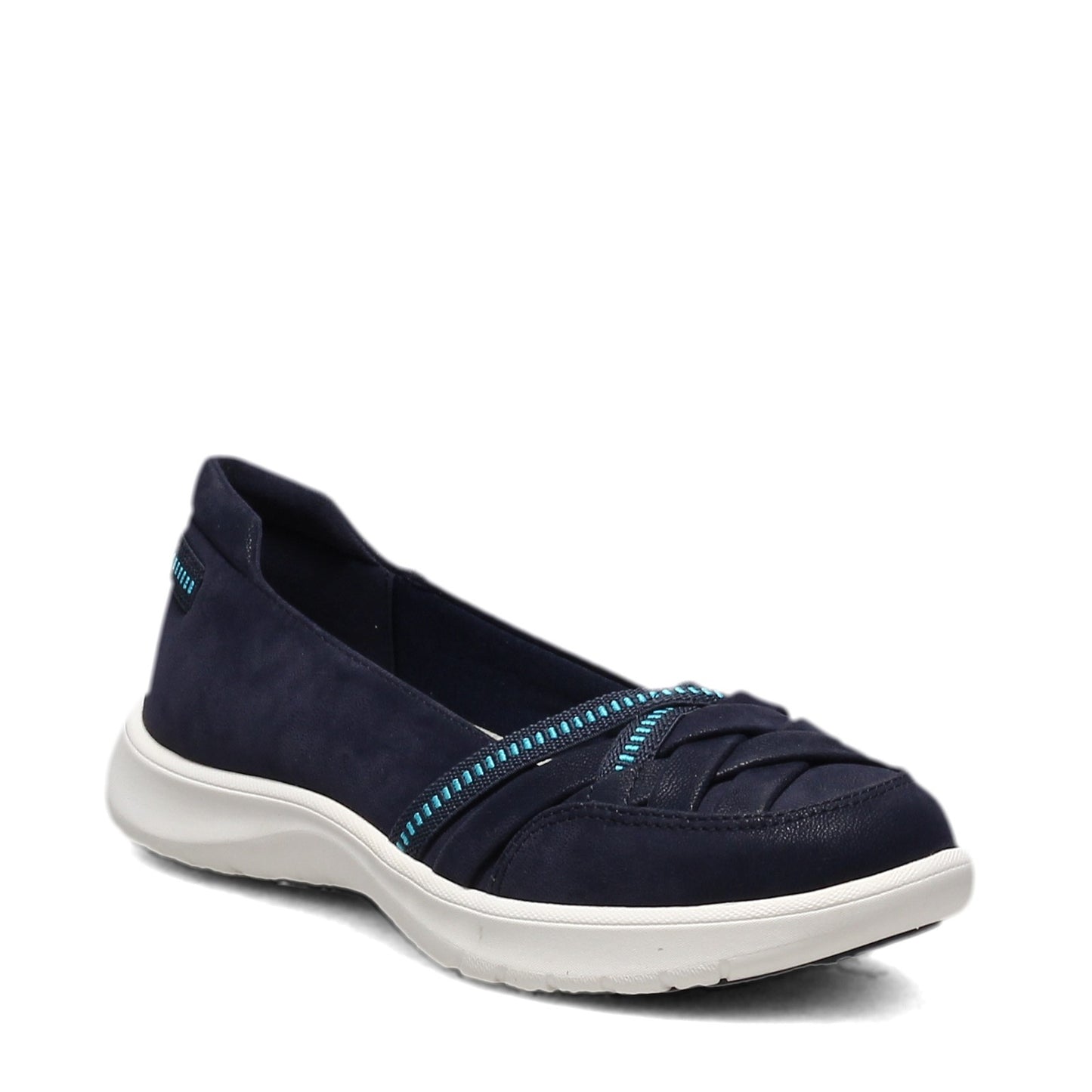 Peltz Shoes Women's Clarks Adella Poppy Slip-On NAVY 26159870