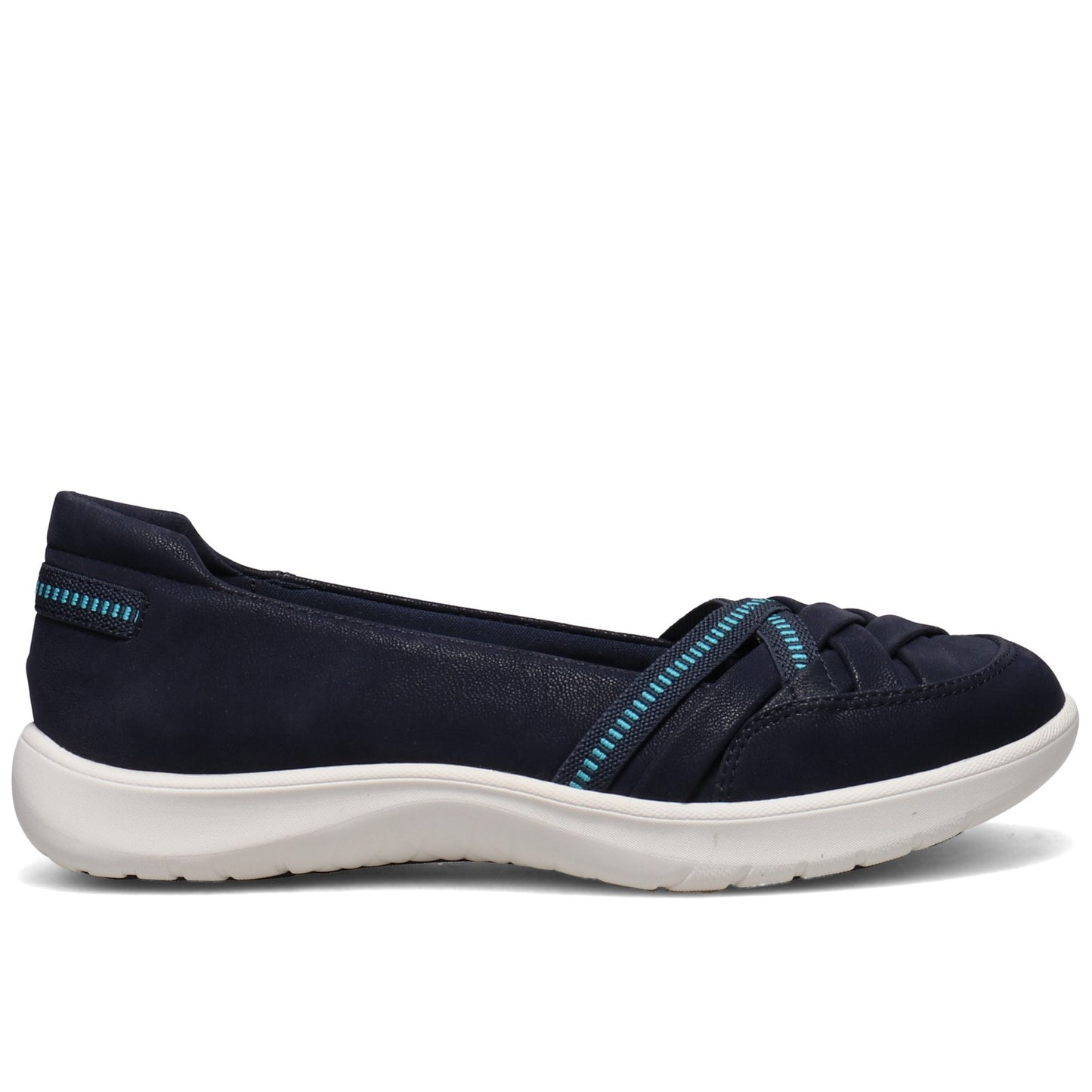 Peltz Shoes Women's Clarks Adella Poppy Slip-On NAVY 26159870