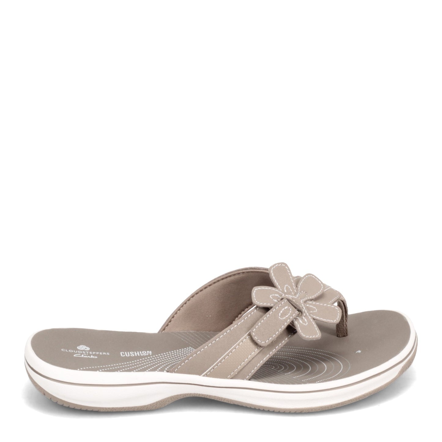 Peltz Shoes Women's Clarks Brinkley Flora Sandal TAUPE 26160791