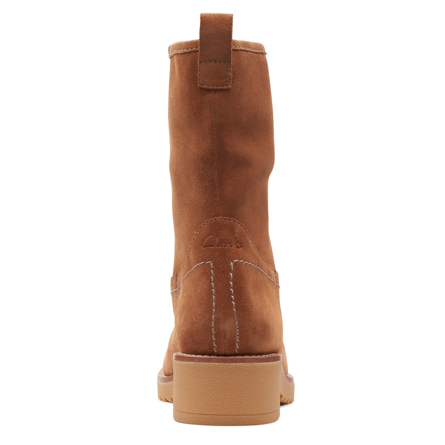 Peltz Shoes Women's Clarks Eden Mid Hi Boot TAN SUEDE 26161549