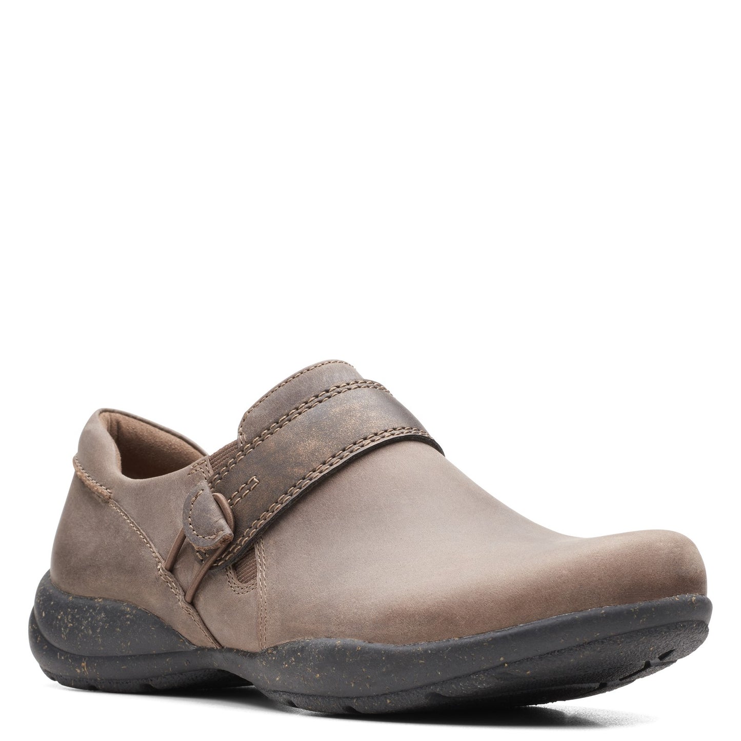 Peltz Shoes Women's Clarks Roseville Dot Slip-On TAUPE 26162224