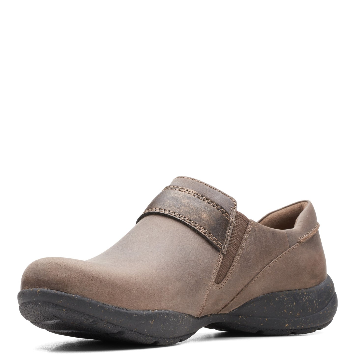 Peltz Shoes Women's Clarks Roseville Dot Slip-On TAUPE 26162224