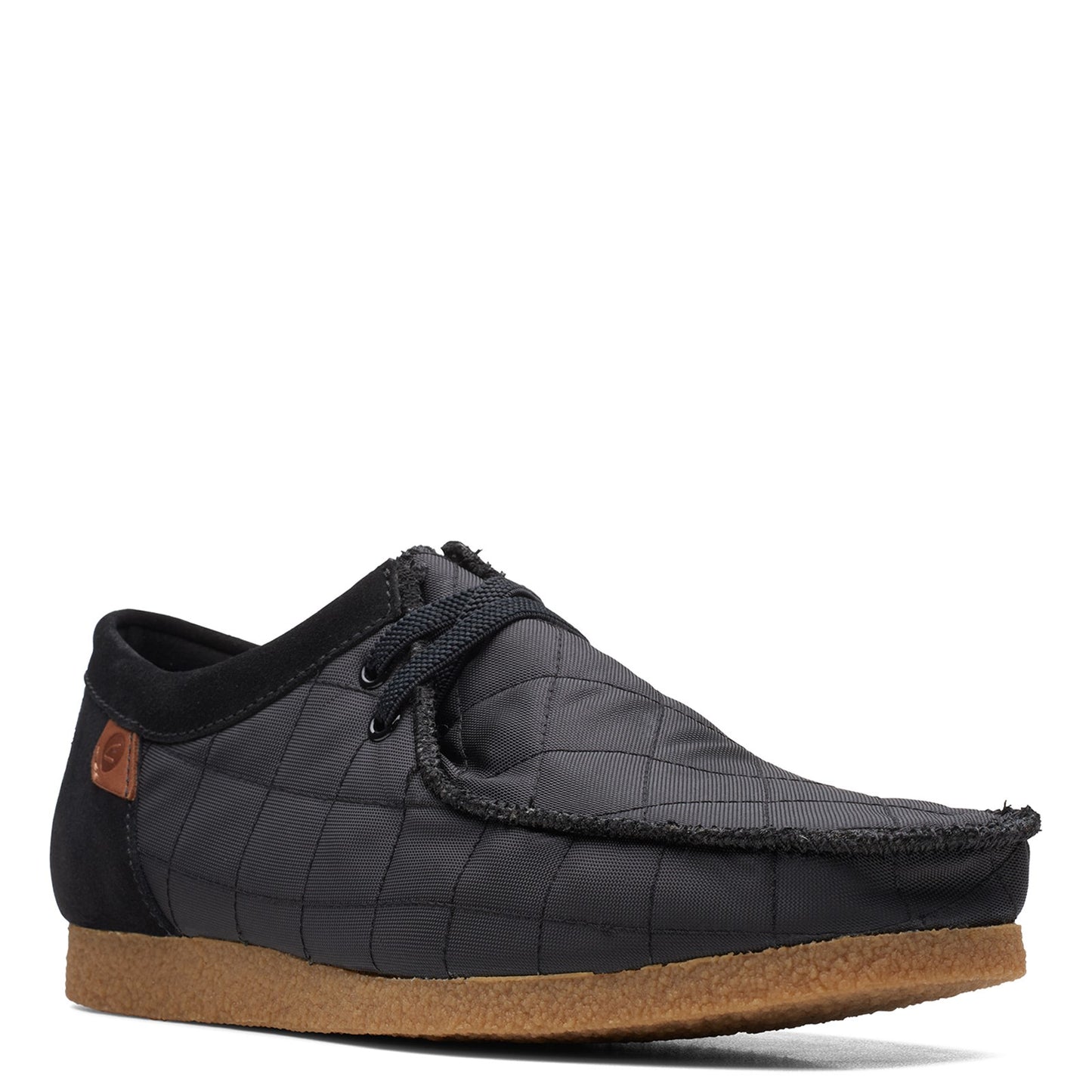 Peltz Shoes Men's Clarks Shacre II Step Oxford BLACK FABRIC 26162714