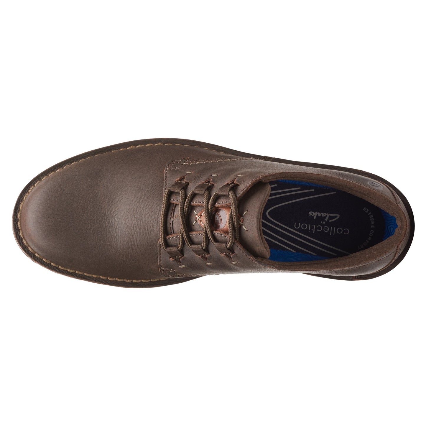 Peltz Shoes Men's Clarks Eastford Low DARK BROWN 26162924