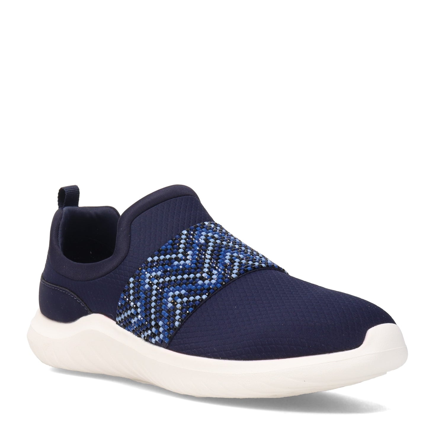 Peltz Shoes Women's Clarks Nova Way Slip-On NAVY 26162994