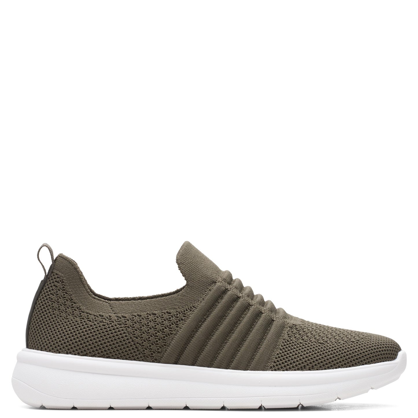 Peltz Shoes Women's Clarks Ezera Walk Sneaker DARK OLIVE 26163025