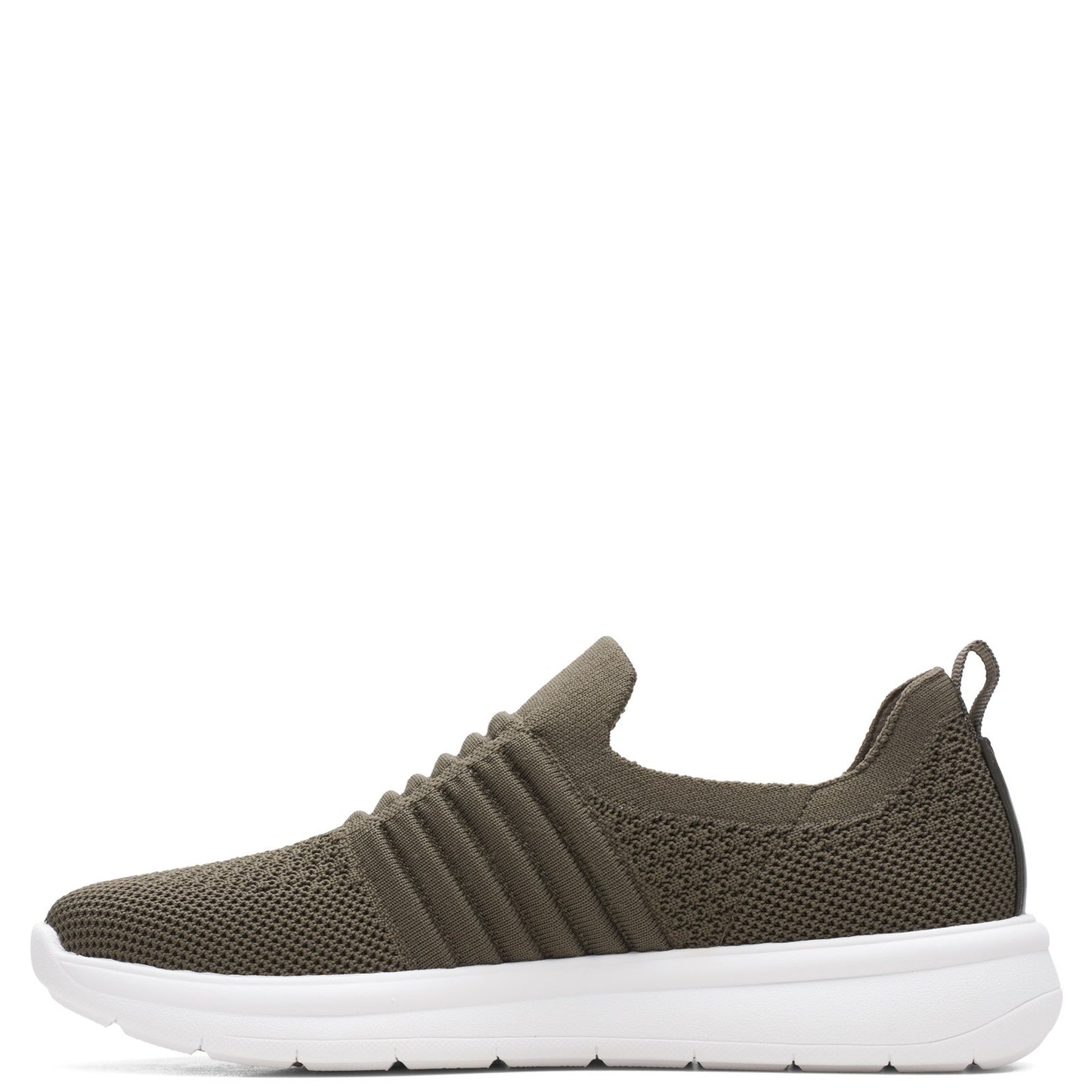 Peltz Shoes Women's Clarks Ezera Walk Sneaker DARK OLIVE 26163025