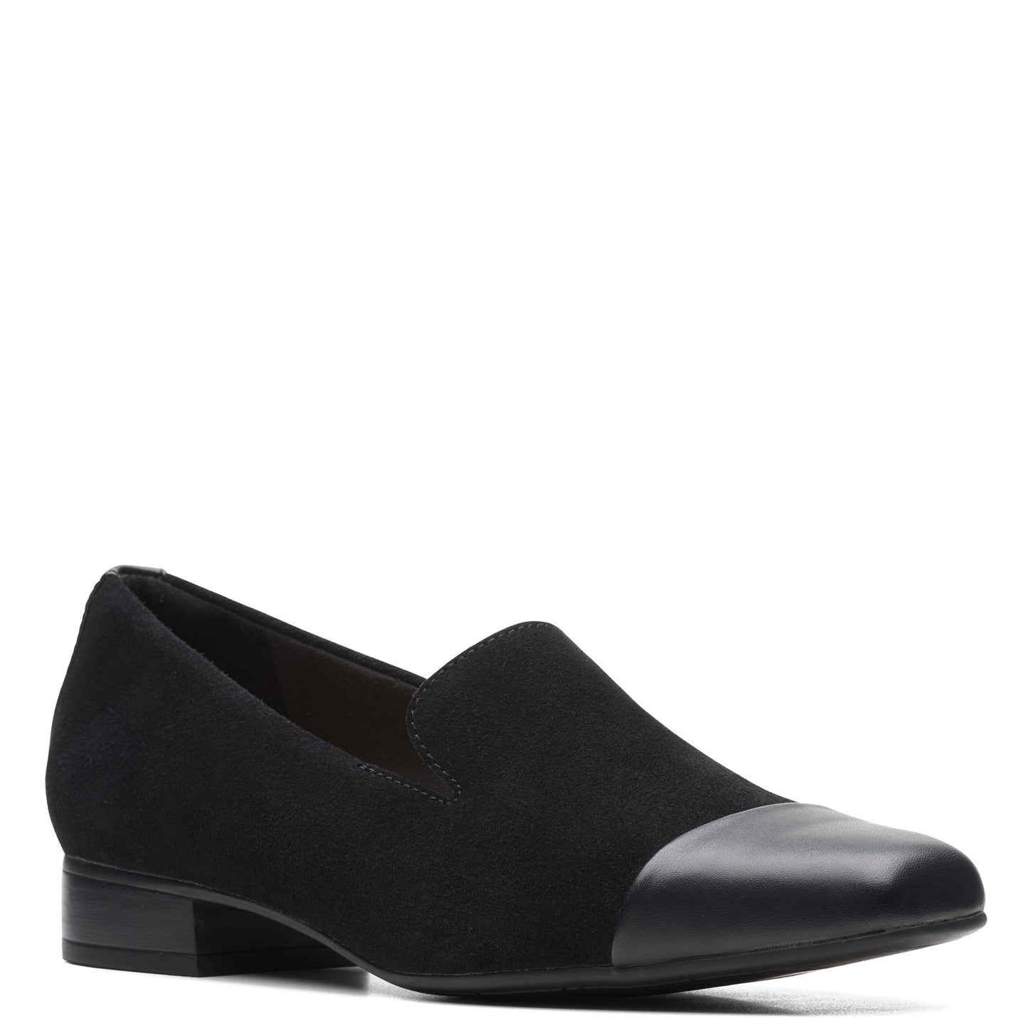 Peltz Shoes Women's Clarks Tilmont Step Loafer BLACK 26163330