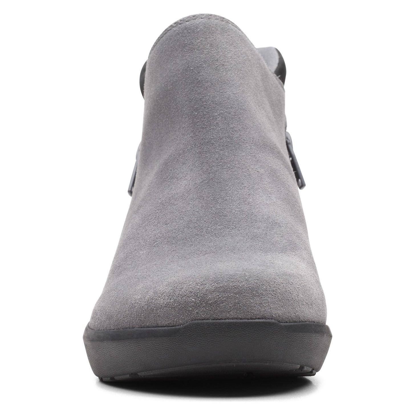 Peltz Shoes Women's Clarks Kayleigh Mid Boot GREY SUEDE 26163376