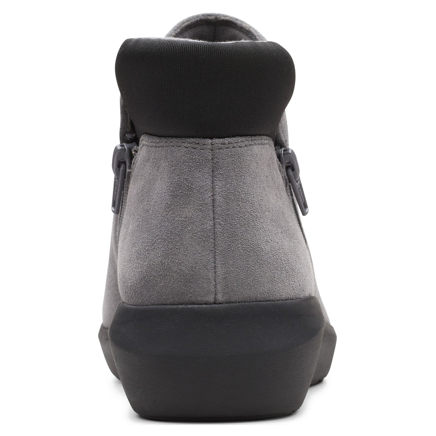 Peltz Shoes Women's Clarks Kayleigh Mid Boot GREY SUEDE 26163376