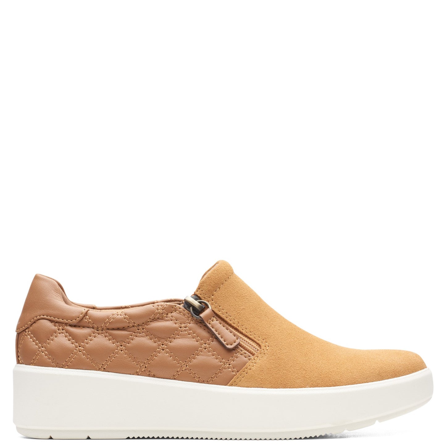 Peltz Shoes Women's Clarks Layton Step Sneaker LIGHT TAN 26163510