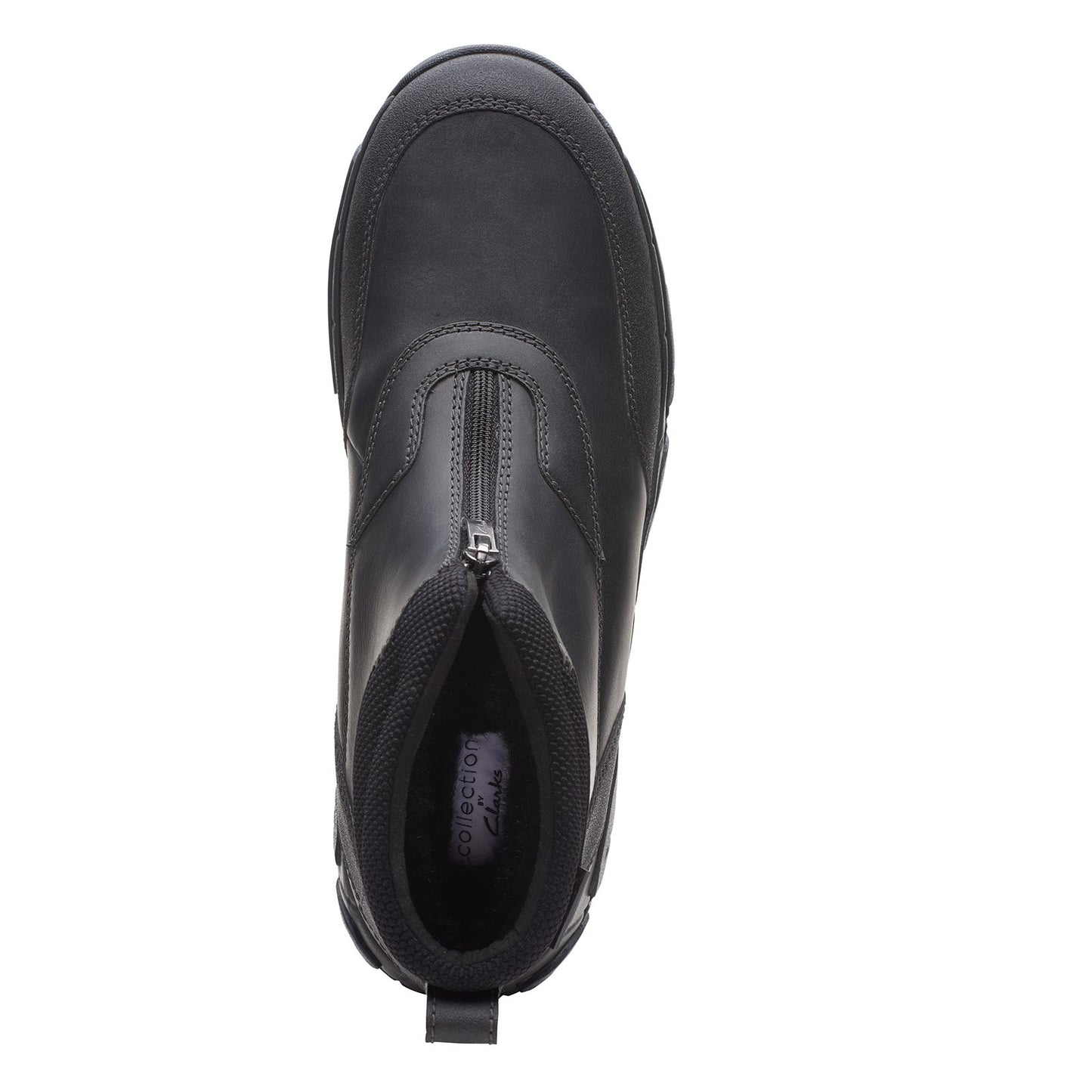 Peltz Shoes Men's Clarks Grove Zip II Boot BLACK 26163588