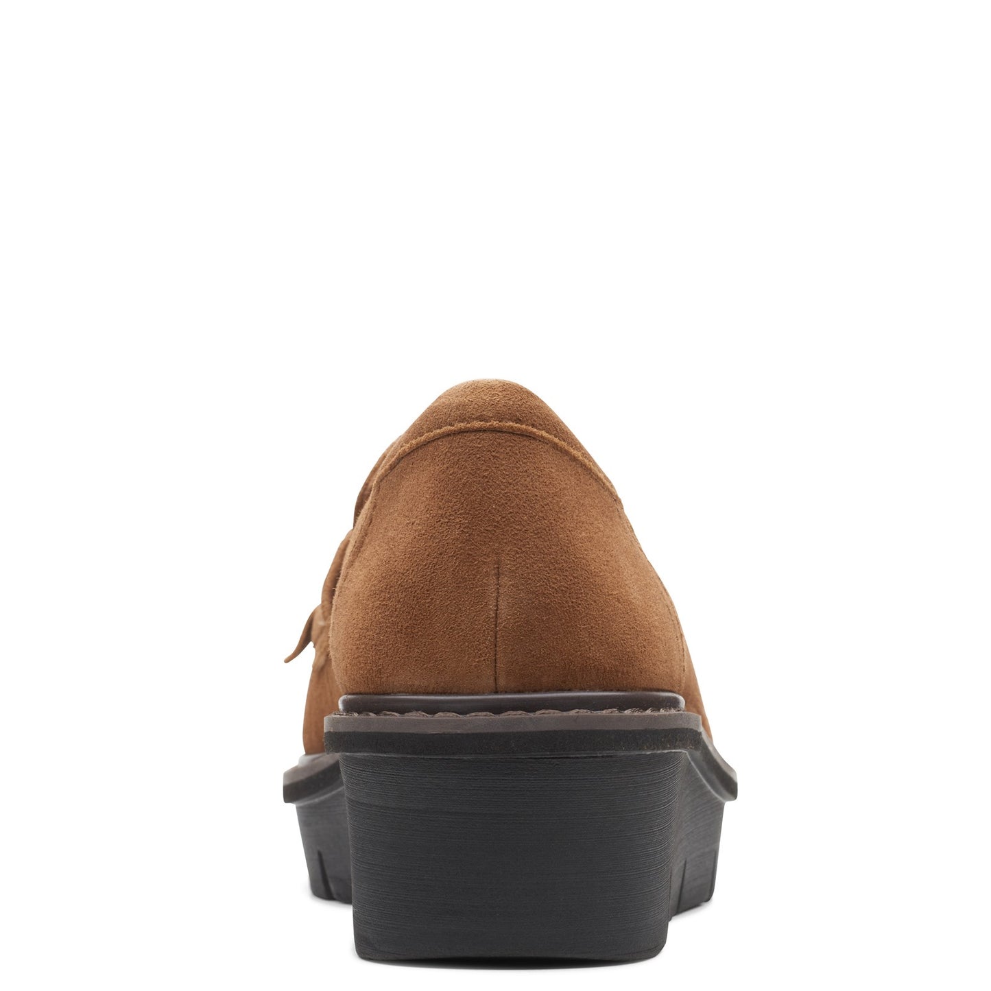 Peltz Shoes Women's Clarks Airabell Slip Loafer KHAKI SUEDE 26163828
