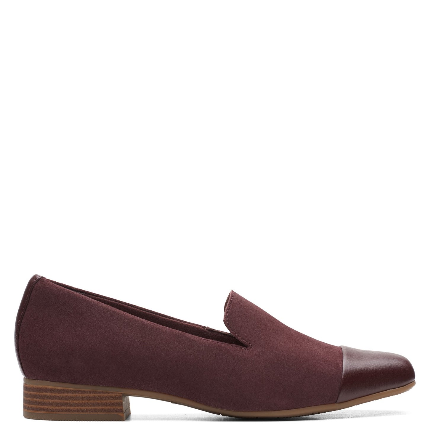 Peltz Shoes Women's Clarks Tilmont Step Loafer BURGUNDY 26163829