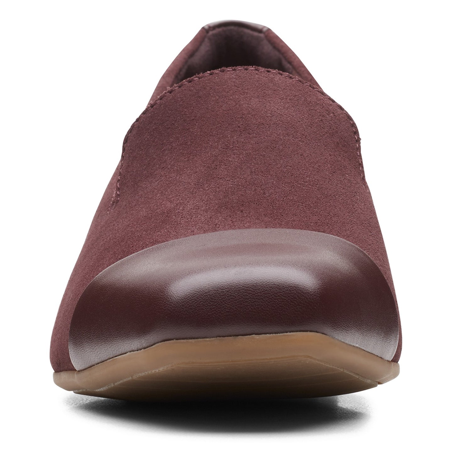 Peltz Shoes Women's Clarks Tilmont Step Loafer BURGUNDY 26163829