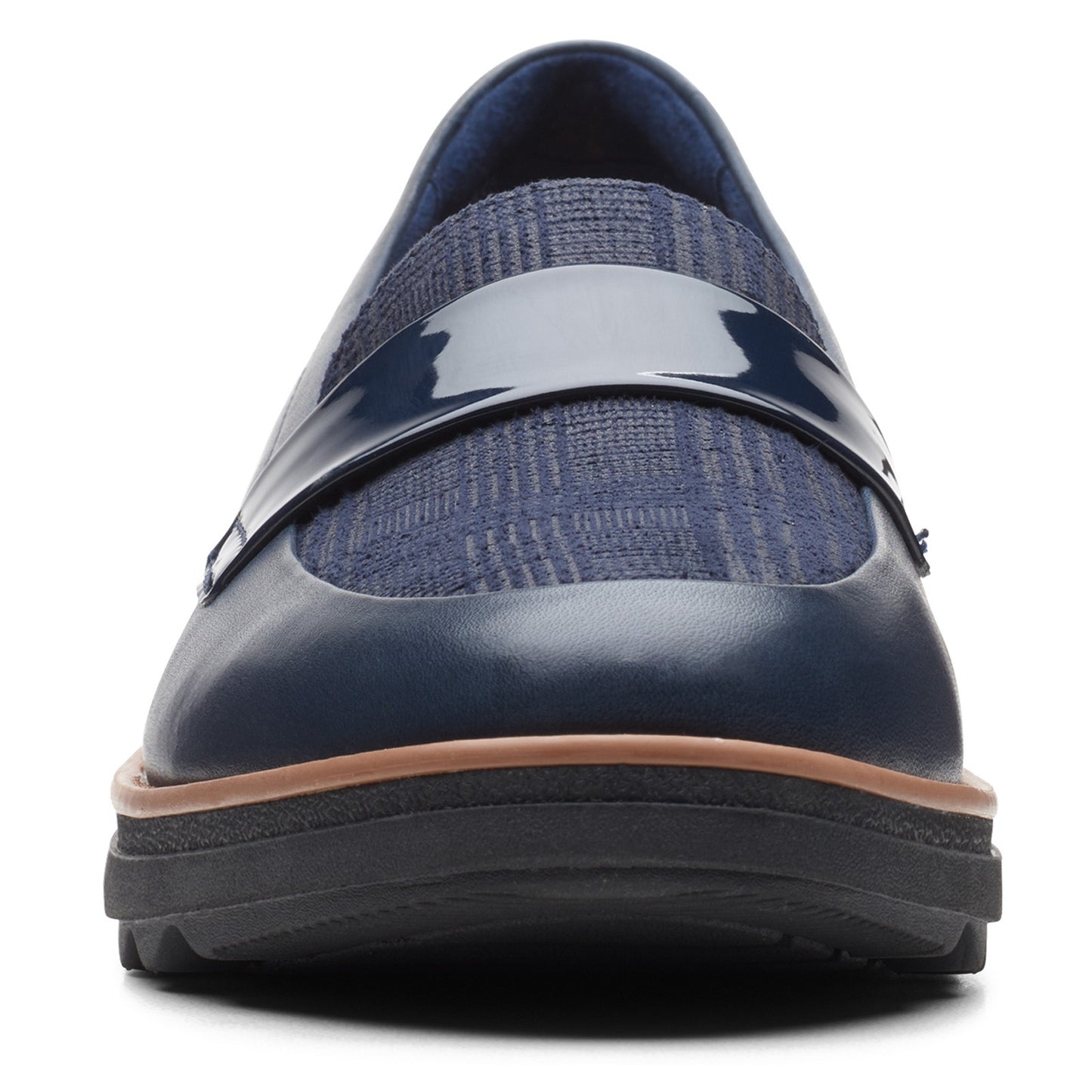 Peltz Shoes Women's Clarks Sharon Gracie Loafer NAVY MULTI 26164079