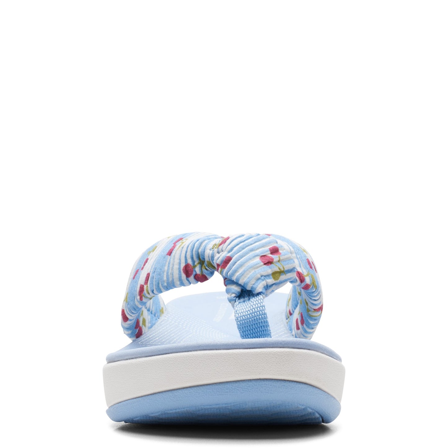 Peltz Shoes Women's Clarks Arla Glison Sandal BLUE / CHERRIES 26164476