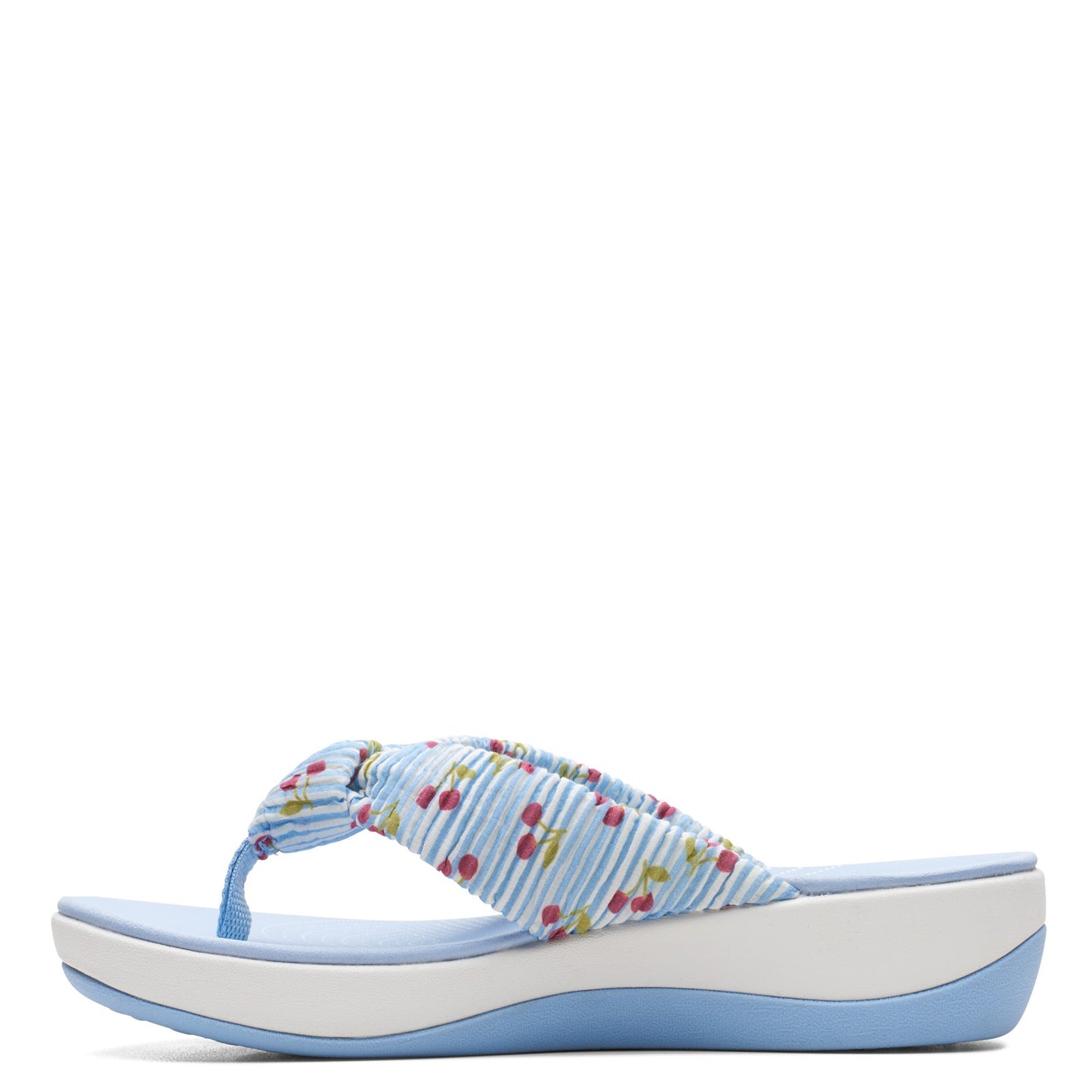 Peltz Shoes Women's Clarks Arla Glison Sandal BLUE / CHERRIES 26164476