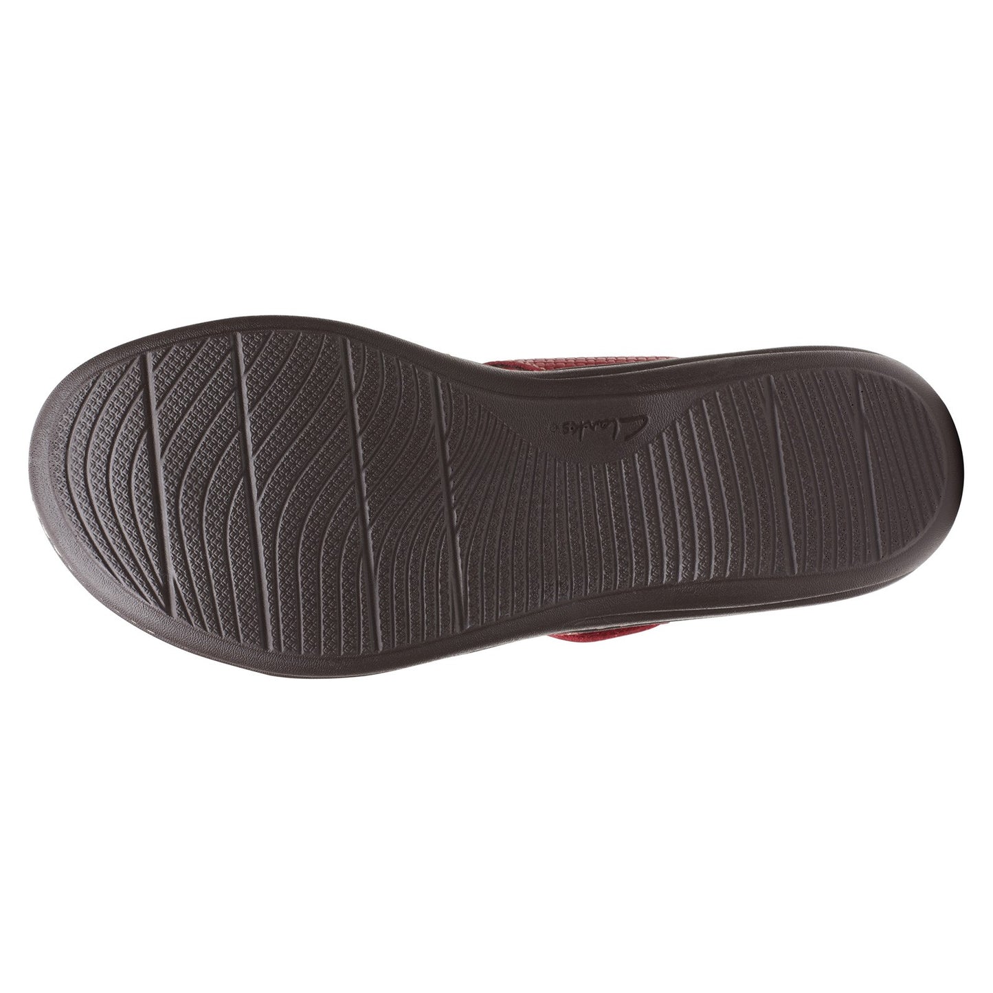 Peltz Shoes Women's Clarks Laurieann Edge Sandal RED 26164598
