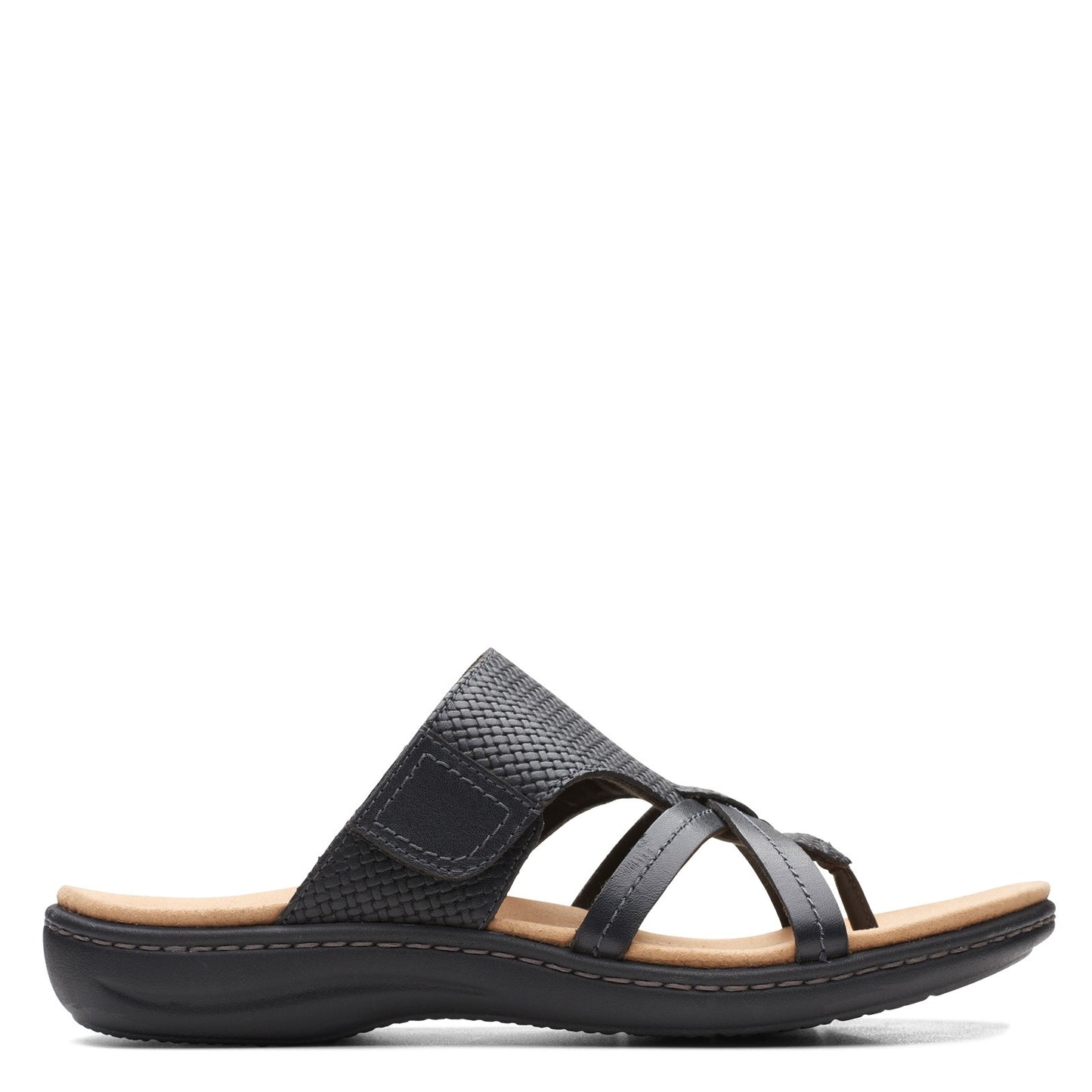 Peltz Shoes Women's Clarks Laurieann Edge Sandal BLACK 26164599