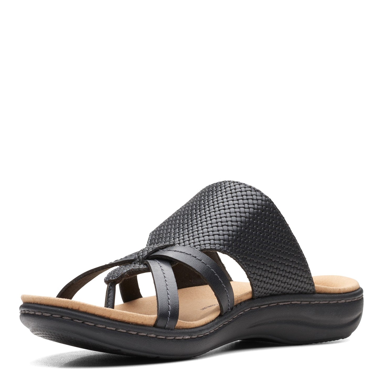 Peltz Shoes Women's Clarks Laurieann Edge Sandal BLACK 26164599