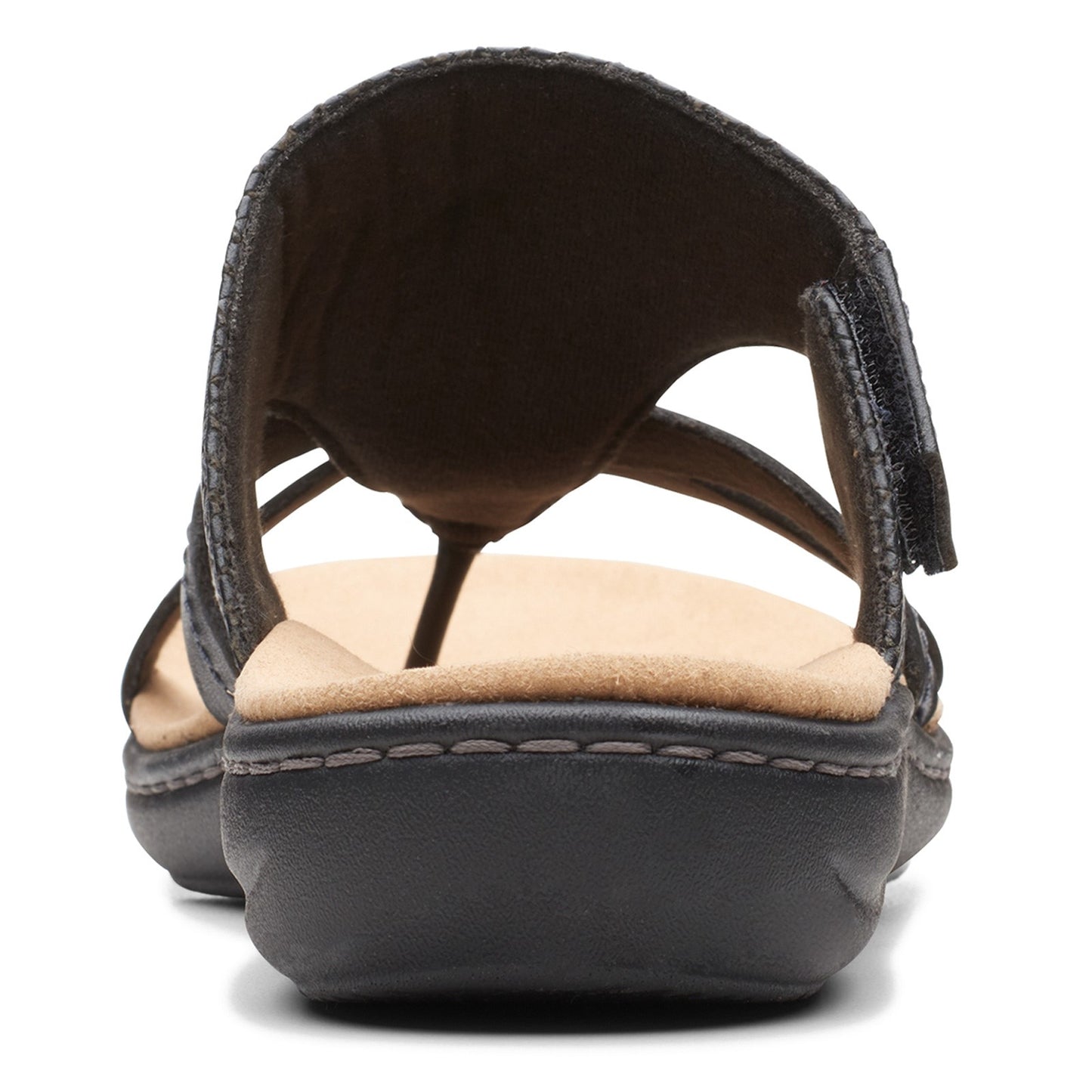 Peltz Shoes Women's Clarks Laurieann Edge Sandal BLACK 26164599