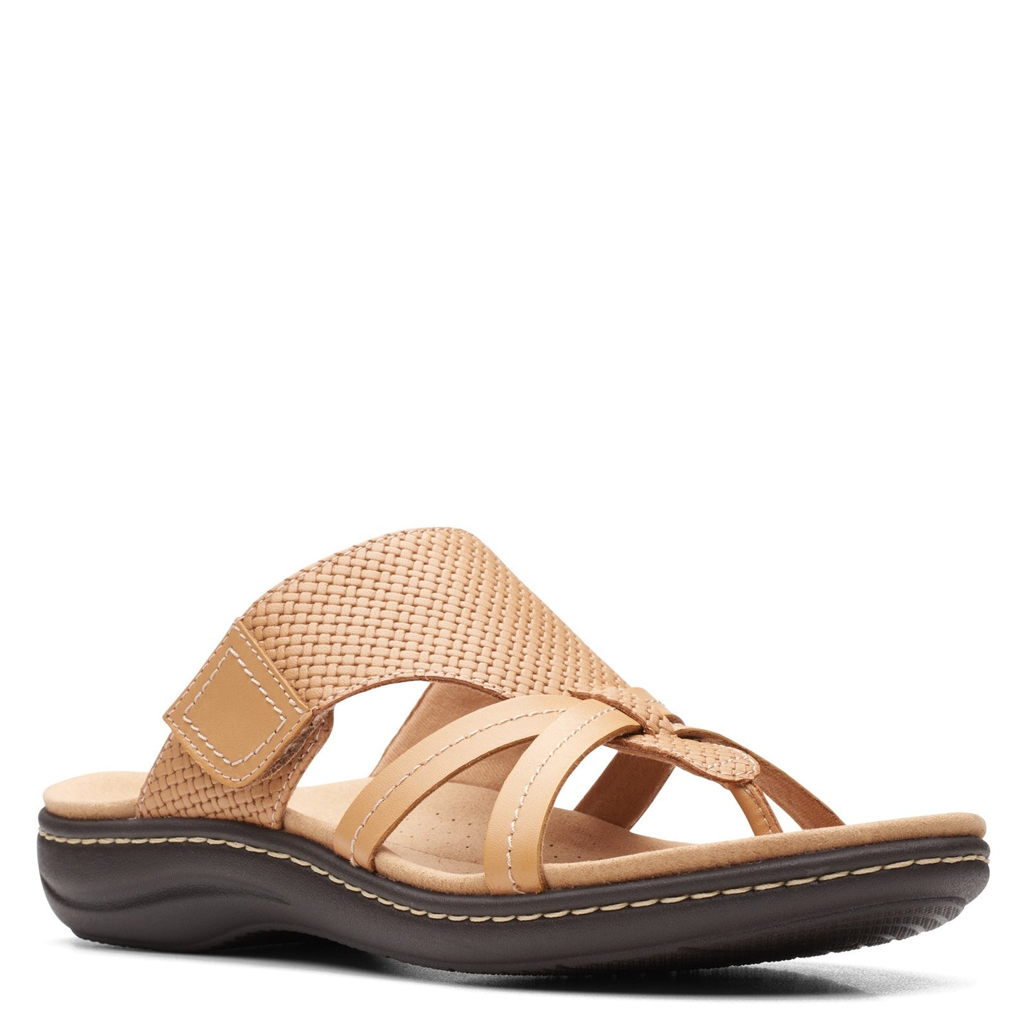 Peltz Shoes Women's Clarks Laurieann Edge Sandal TAN 26164600