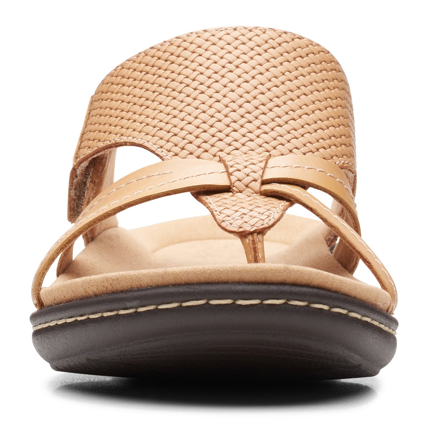 Peltz Shoes Women's Clarks Laurieann Edge Sandal TAN 26164600