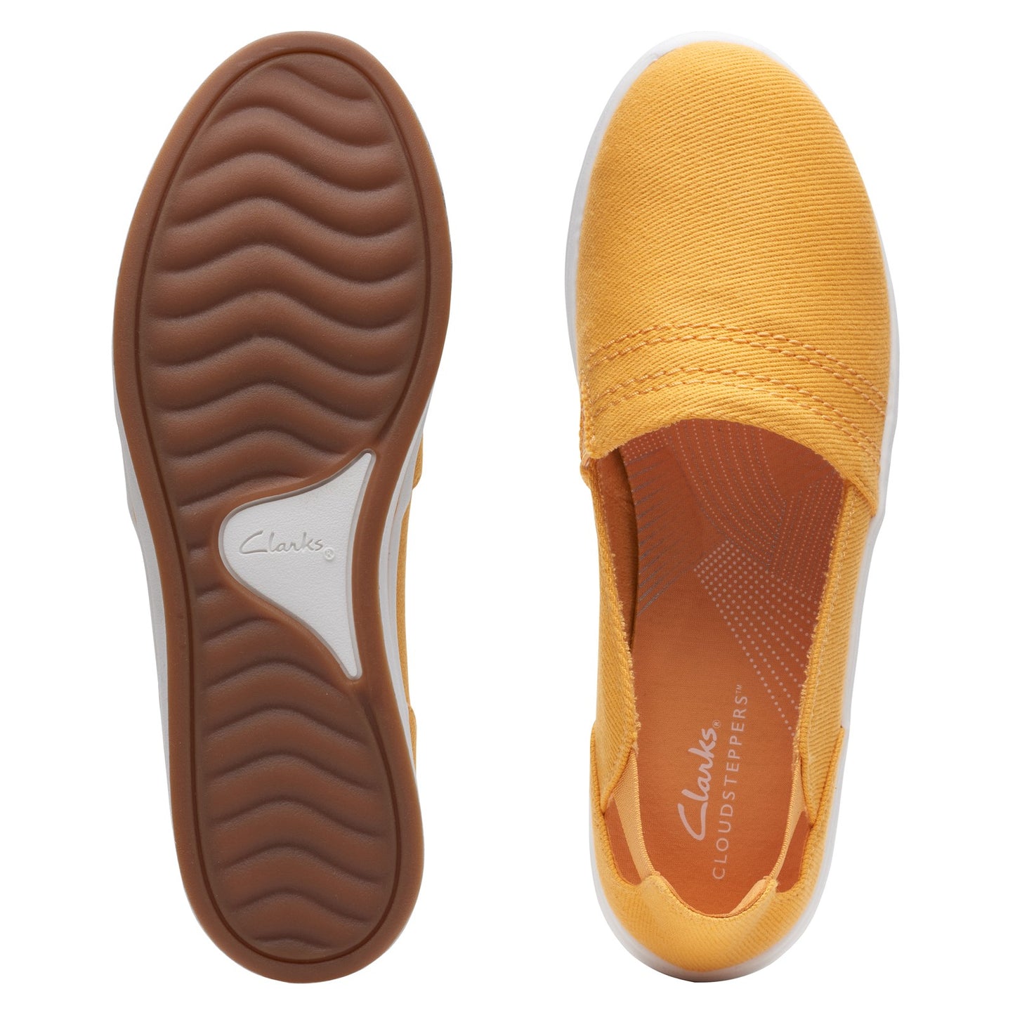 Peltz Shoes Women's Clarks Breeze Step Slip-On YELLOW 26164786