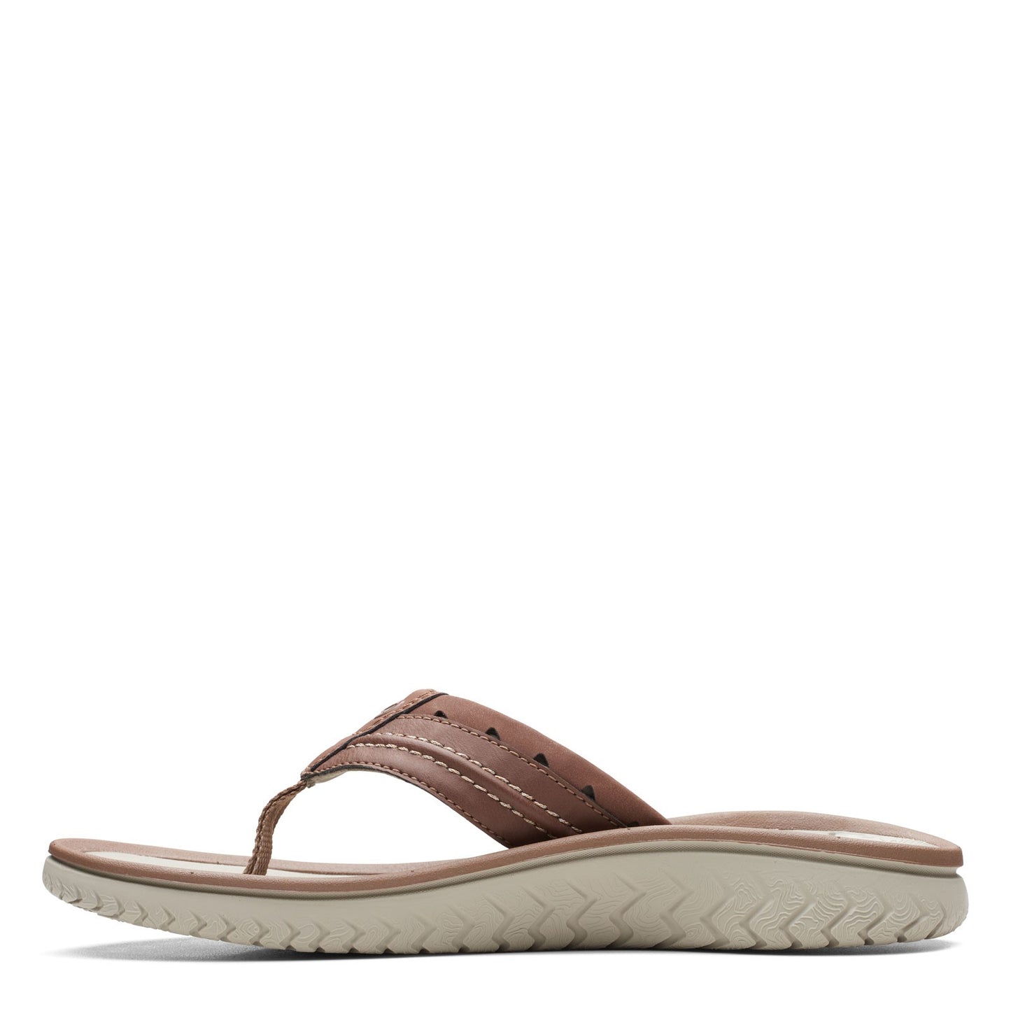 Peltz Shoes Men's Clarks Wesley Post Sandal TAN 26164873